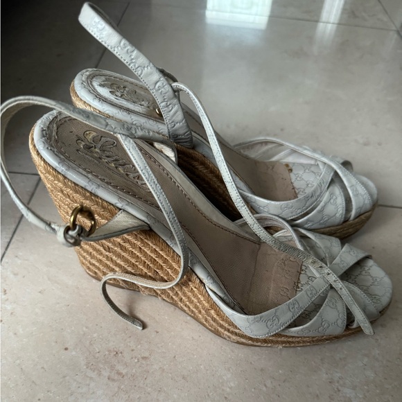 Gucci GG Signature Leather Espadrilles Size: US8.5, IT38.5 - Picture 2 of 9